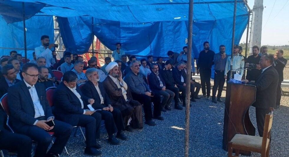 تصویر افتتاحیه پست برق 132 کیلوولت آغدام